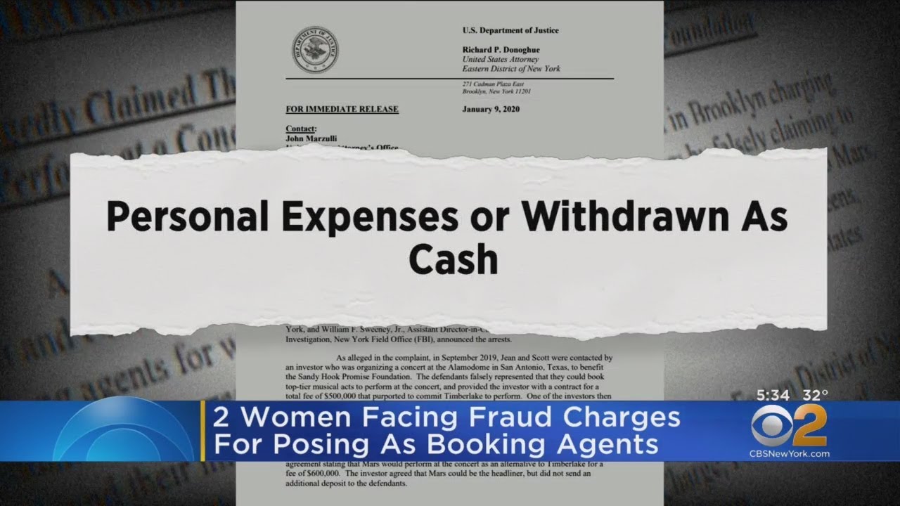 Women Charged With Being Fake Booking Agents
