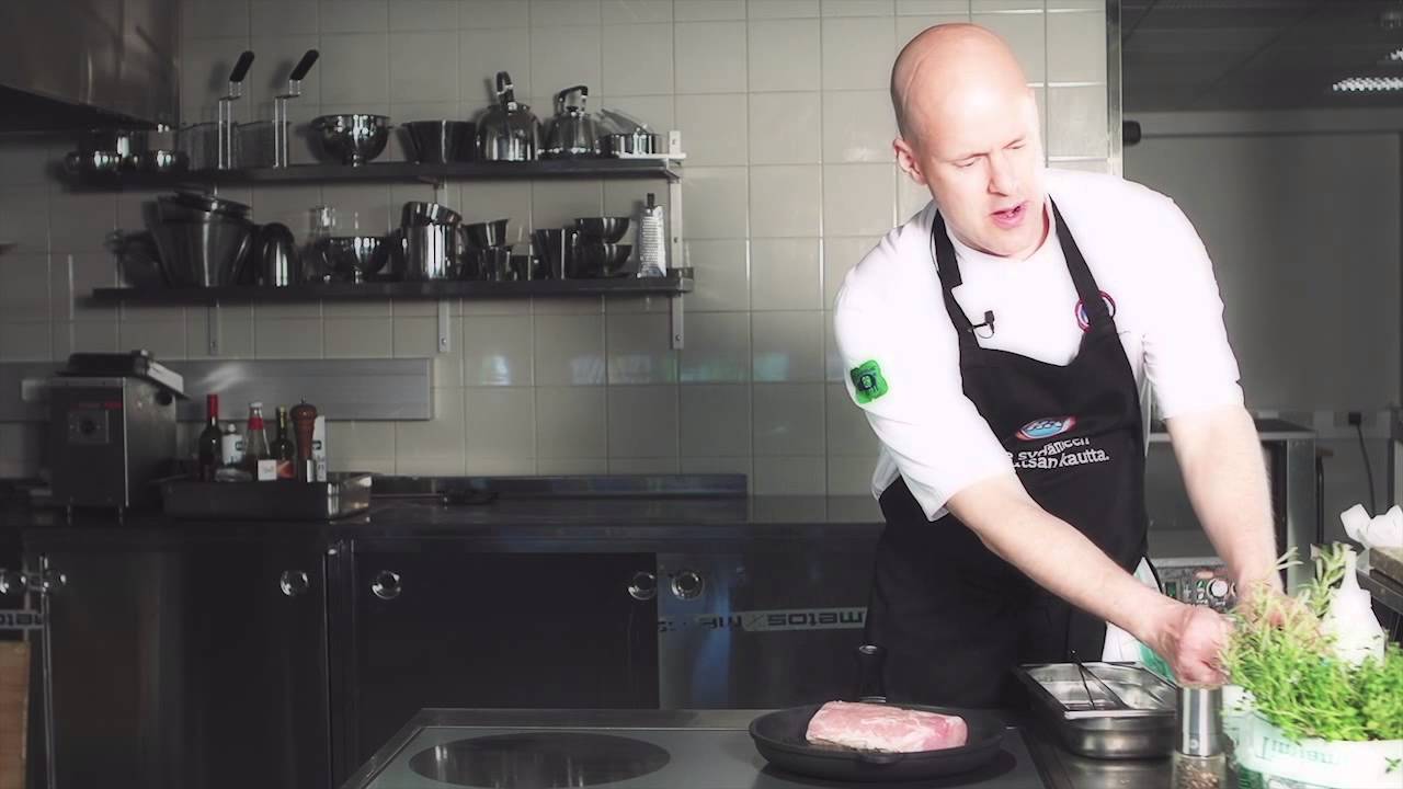 HK Lihakoulu - Porsaan ulkofileen ruskistaminen