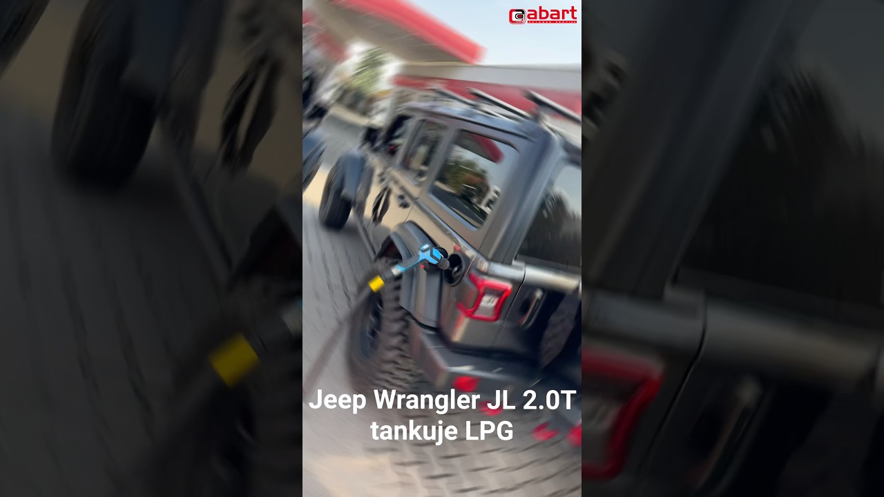 Sama przyjemność tankować LPG do Jeepa Wranglera JL 2.0 Turbo po konwersji w @A@AbartAutoGazSerwis