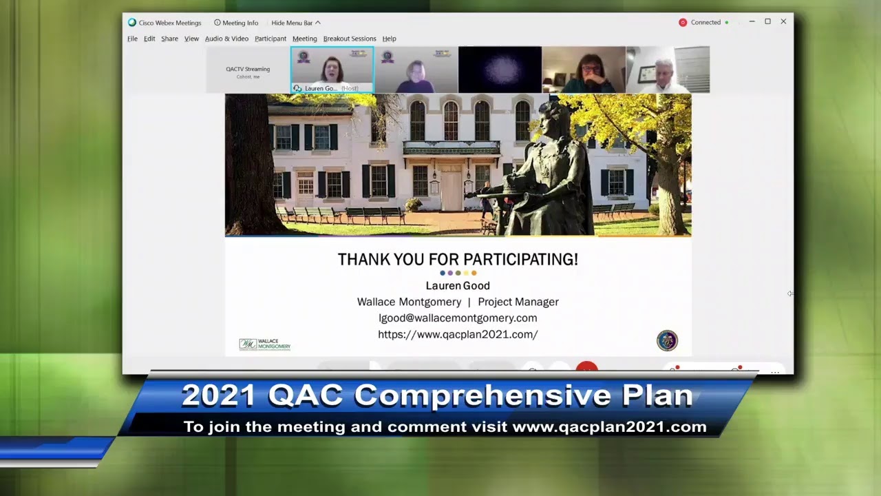 QAC 2021 Comprehensive Plan Virtual Meeting