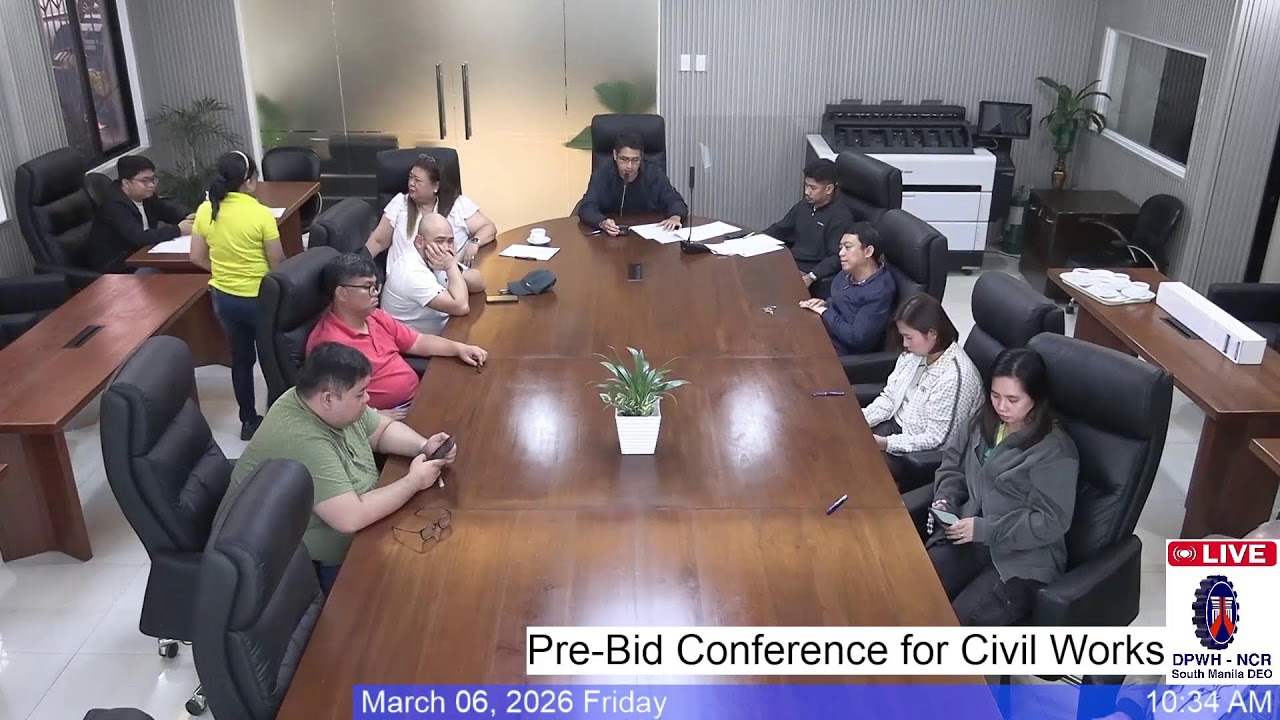 Procurement Livestream for DPWH South Manila DEO, March 06, 2025