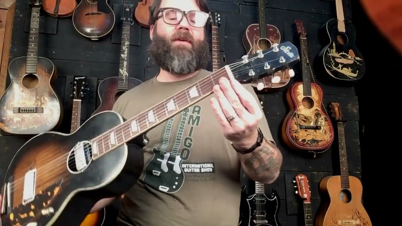 1950's  Harmony Made Stella Terz (3/4) // "Franken-Stella"  Electric Parlor