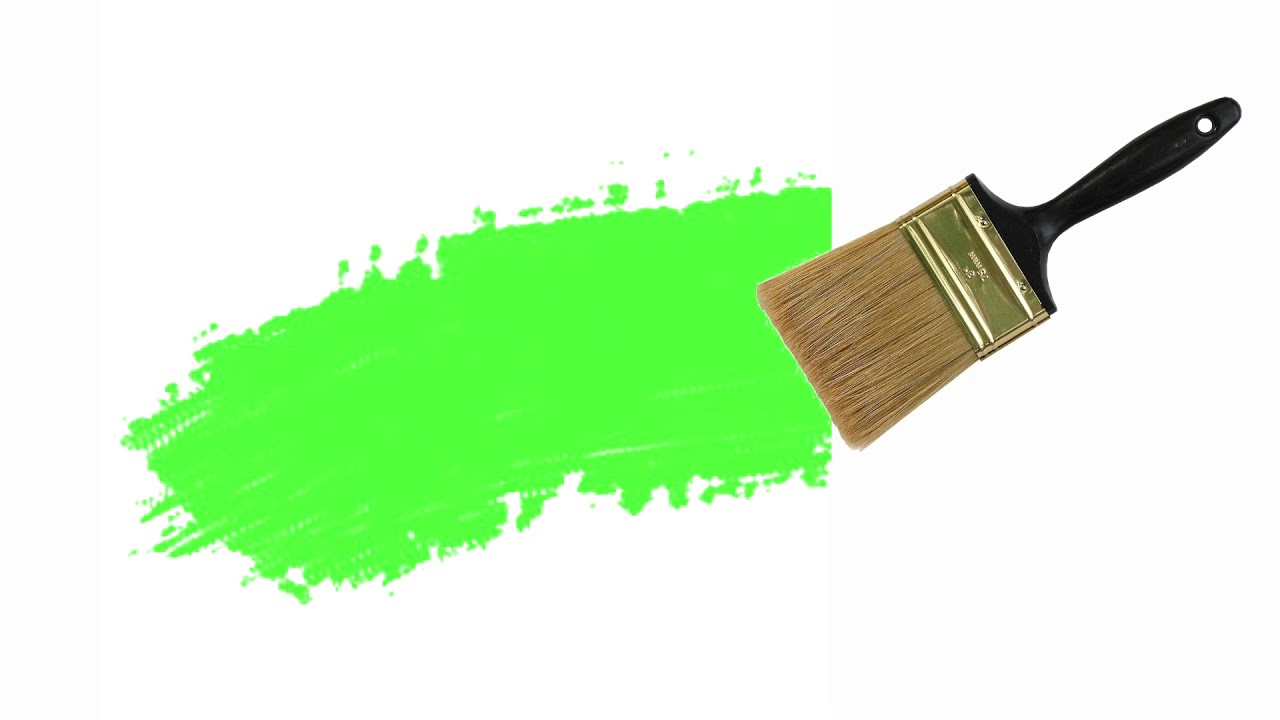 Paint Brush stroke green screen effect / Free download / no copyright /ss media network