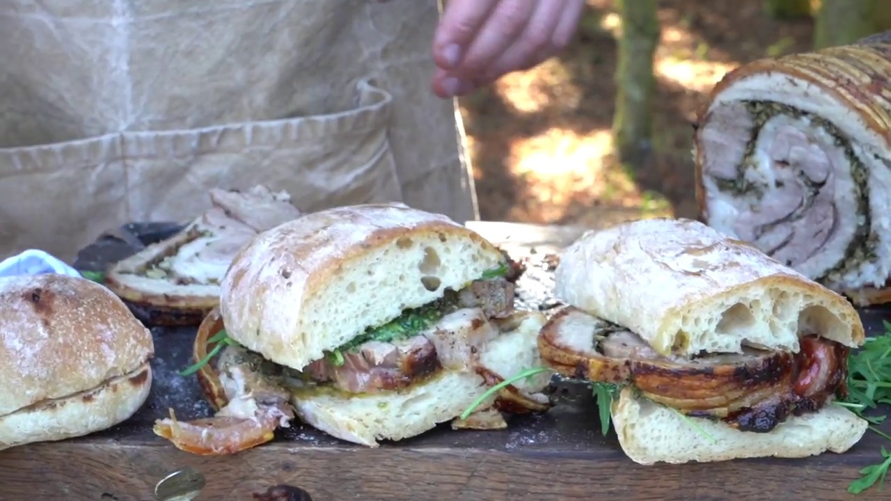 Bad Boy Sandwich med Italiensk porchetta på Morsø Grill ´17 og den nye Churrasco