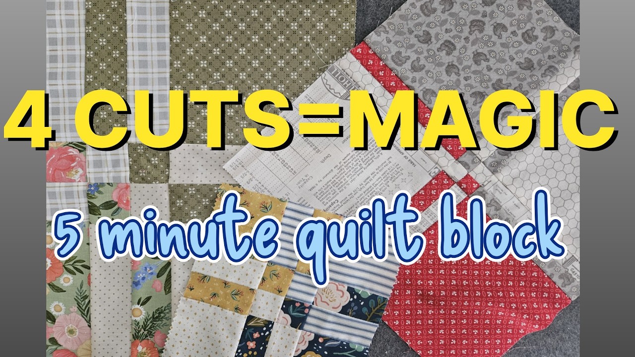 &laquo;Волшебный трюк&raquo; с лоскутными блоками, который вам обязательно нужно попробовать! 🪄✨