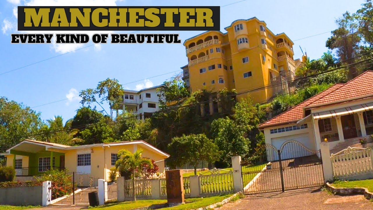 MANCHESTER JAMAICA : Town Mandeville  At It's Most Beautiful , Bloomfield St to Balvenie Heights