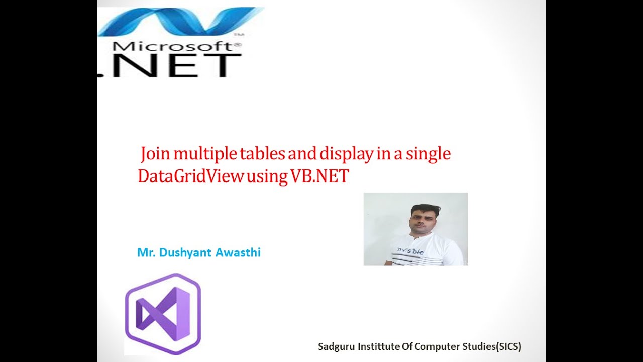Join multiple tables and display in a single DataGridView using VB Net
