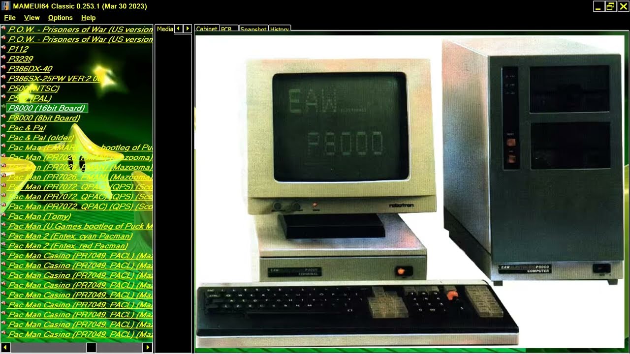 ATTRACT MODE MAME MESS P8000 P 8000 1989 EAW Electronic Treptow EAST BLOCK GERMANY 16BIT BOARD COMPU