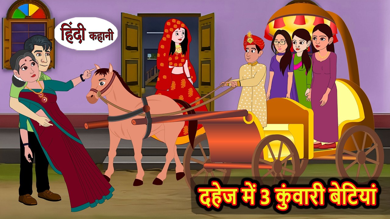 दहेज में 3 कुंवारी बेटियां | Bedtime Stories | Moral Story | Kahani | Stories in Hindi Funny Comedy