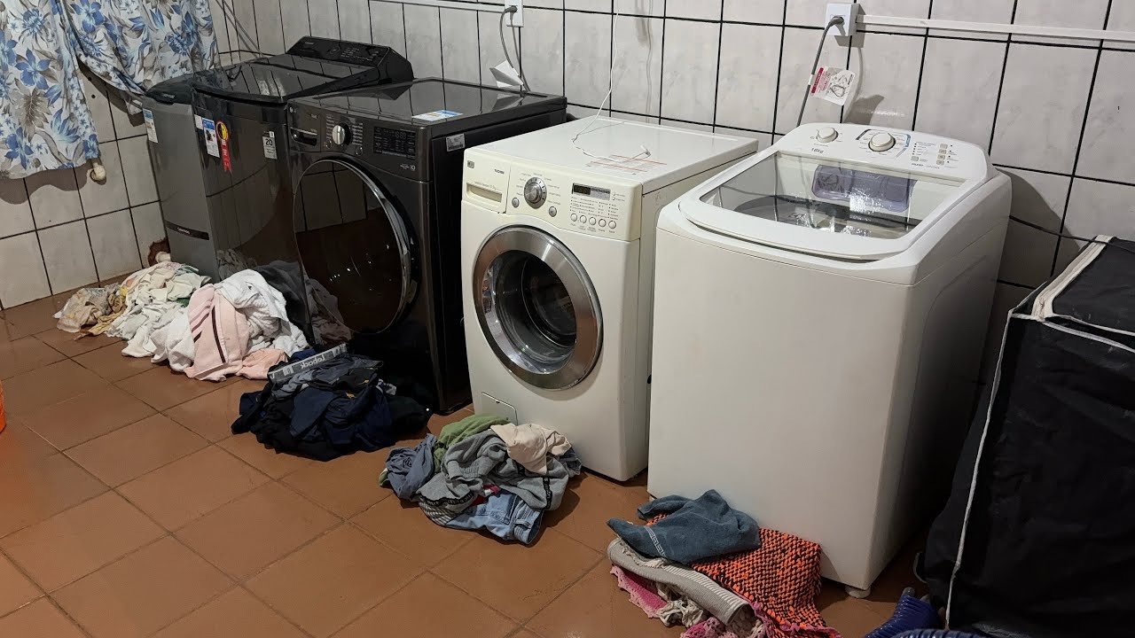 Lavanderia em funcionamento 🧺