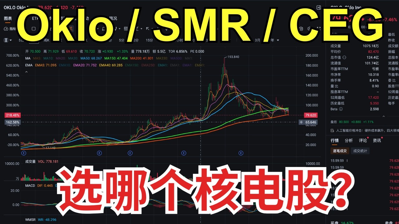 SMR vs 传统核电，哪个更值得投资？Oklo, Nuscale, CEG投资逻辑全面分析｜Zac美股笔记