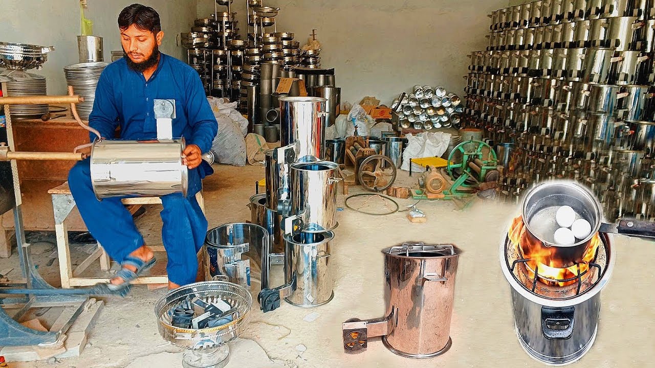 Making a Smokeless Wood Burning Stove | Electricity & Gas Free Camping Stove  | Gasifier  Wood Stove