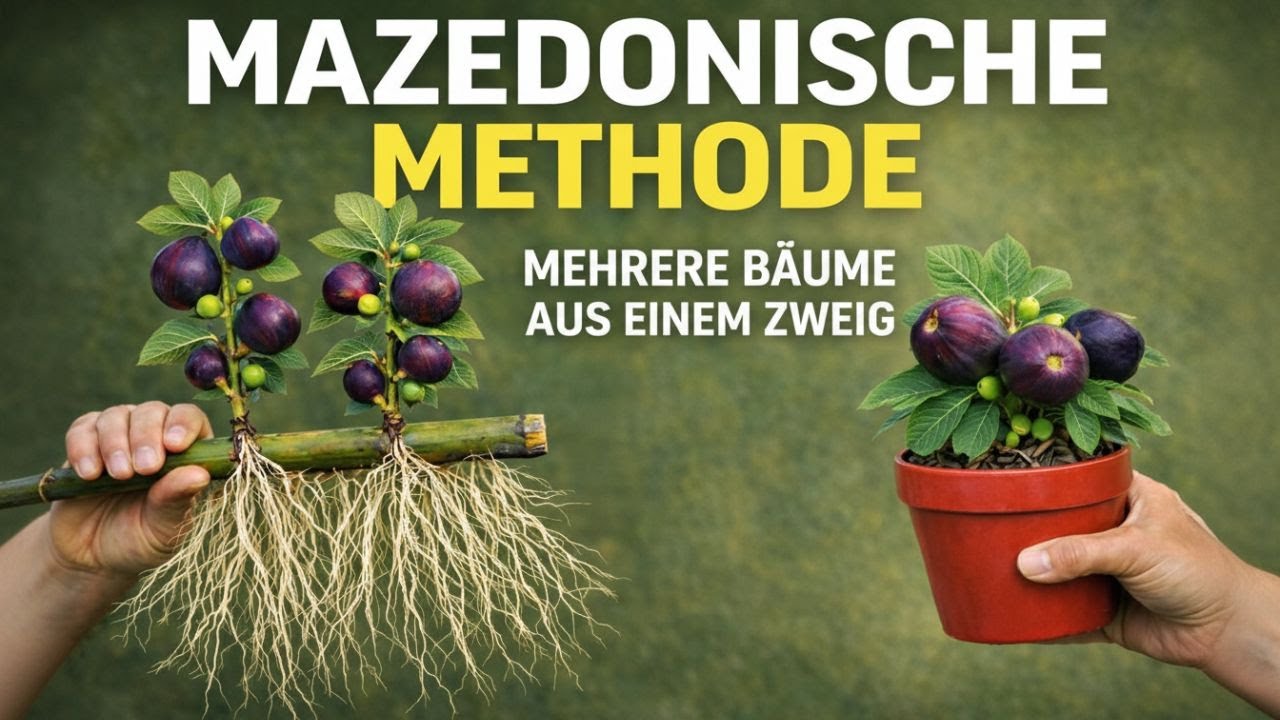 MAZEDONISCHE METHODE:aus einem Feigenzweig mehrere neue Bäume ziehen