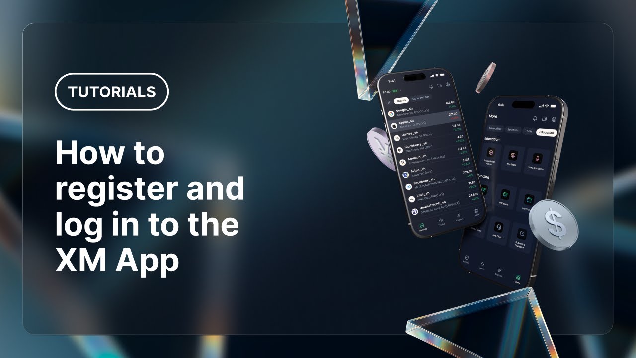 How to register and log in to the XM App.