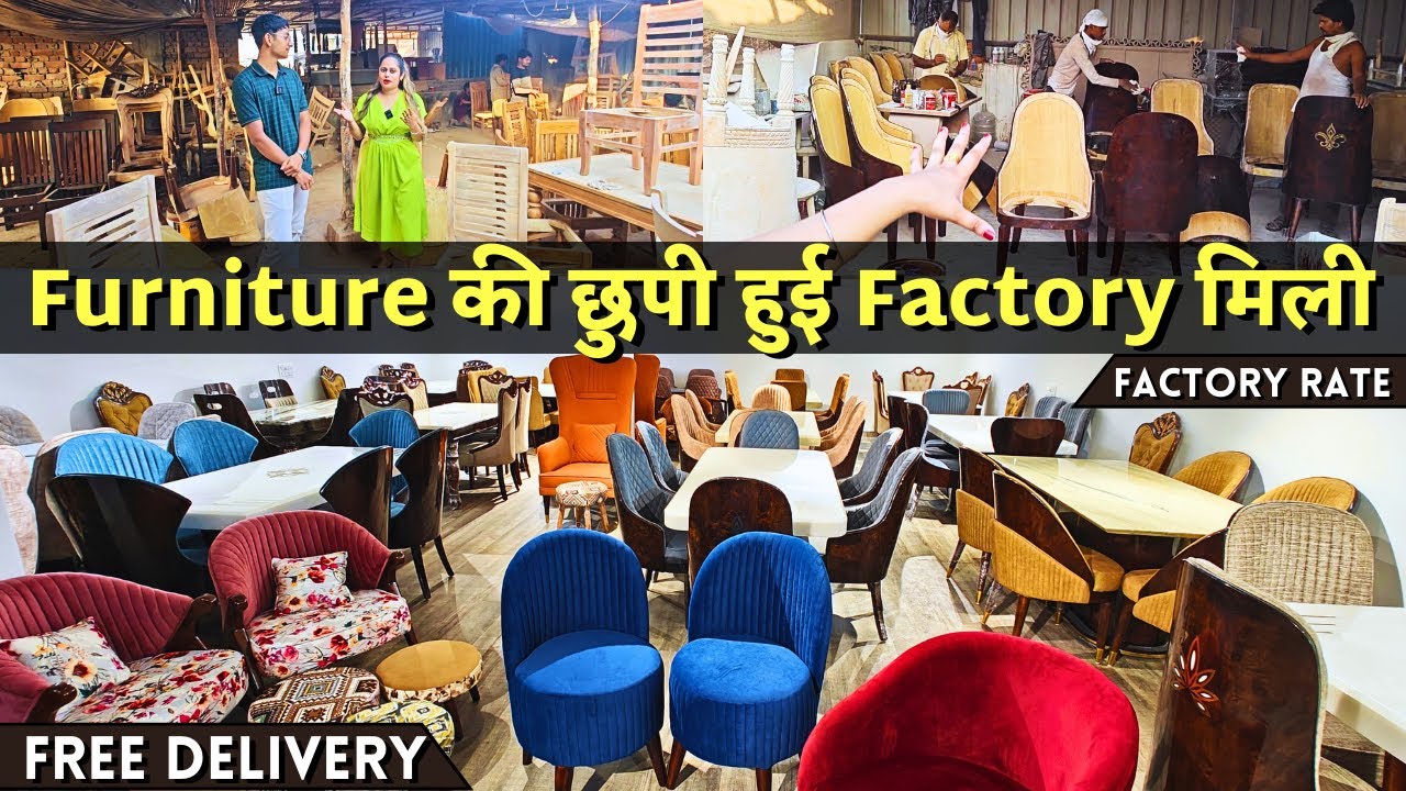 Furniture Factory in Kirti Nagar Furniture Market with Factory Rates | Dining Table, Chairs #dining