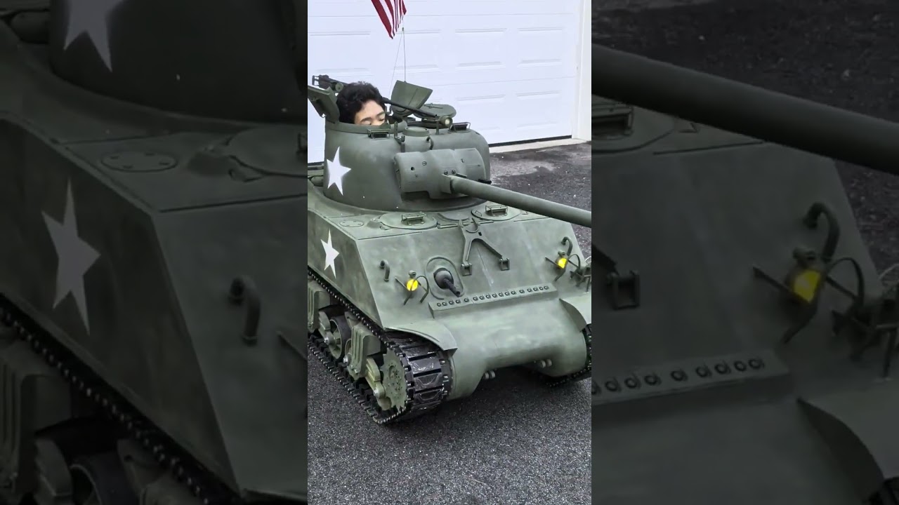 Dad built 3D printed tank for his son to drive #army #3d #automobiles #tank  @BabeHappytanker-lj6re