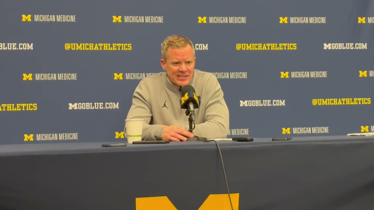 Michigan coach Dusty May on Big Ten title clinching win