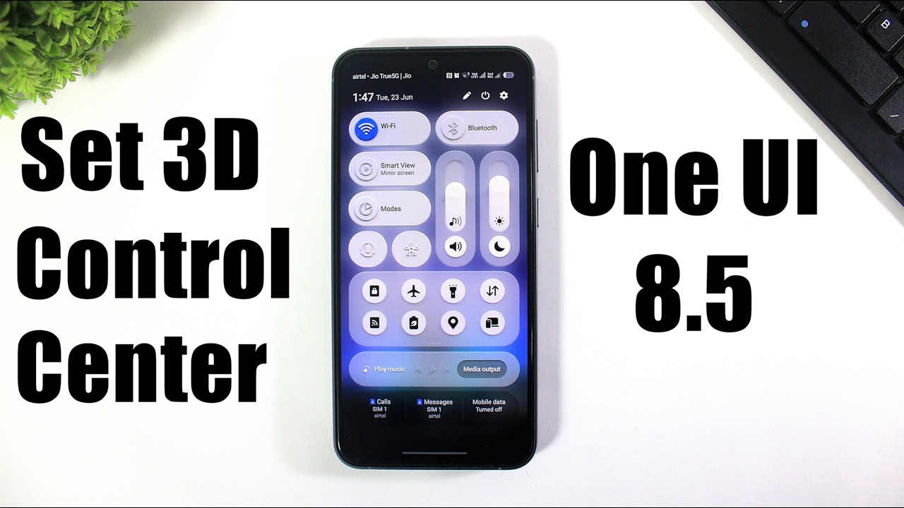 Настройка 3D-центра управления в ONE UI 8.5 | Как применить 3D-эффект в центре управления Samsung...