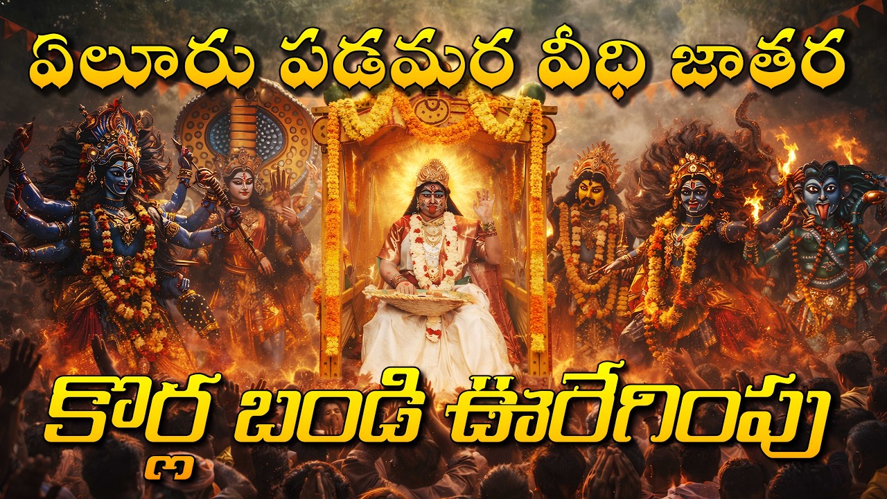 Eluru Padamara Vidhi Jatara | 2000 Mandhi Kalakarulatho Ghananga Korla Bandi Uregimpu #eluru #jatara