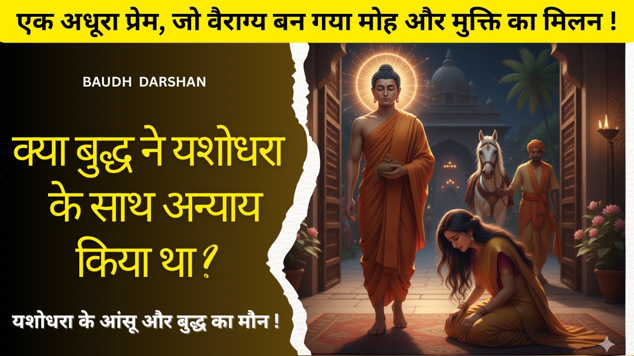 प्रेम और वैराग्य के बीच का सूक्ष्म अंतर ~ यशोधरा की विरहे गाथा ! 