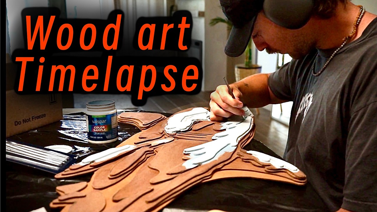 Timelapse Building a $2000 Epoxy & Wood art piece