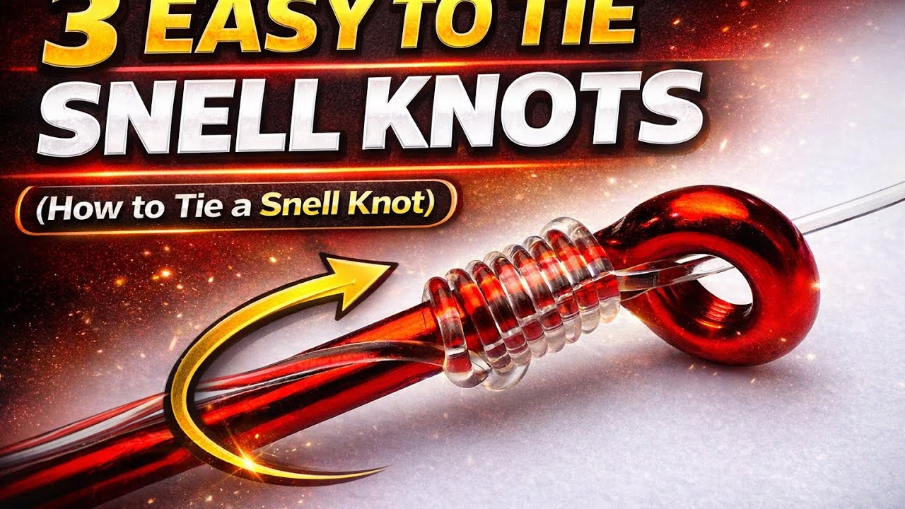 3 EASY WAYS TO SNELL A HOOK (How to SNELL a hook) 