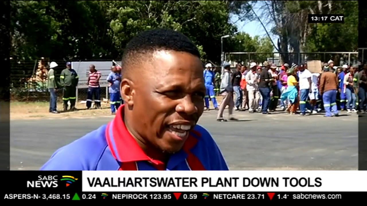 Vaalharts Water plant employees down tools