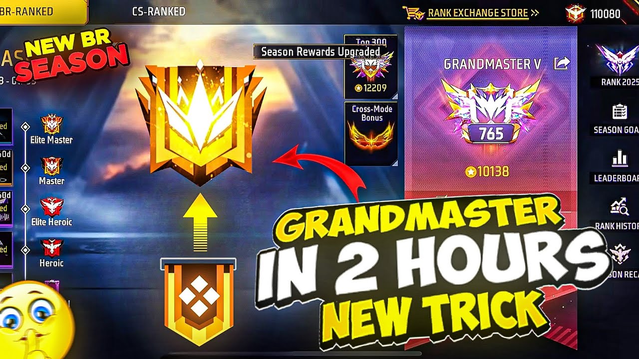 I GOT NEW TRICKS & FACTS TO PUSH GRANDMASTER IN 2 HOURS😍🔥 || GRANDMASTER PLAYER'S GLITCH🤡