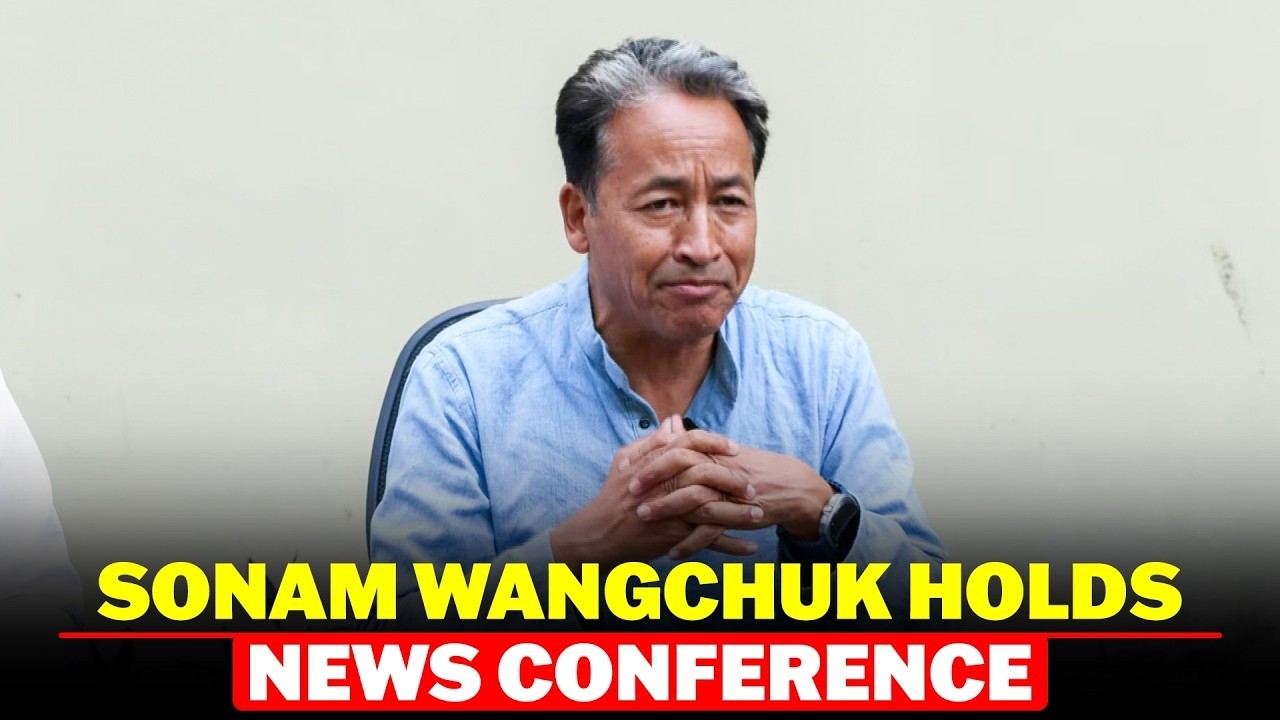 LIVE: Climate activist Sonam Wangchuk holds News Conference in Delhi | Home Ministry | Ladakh
