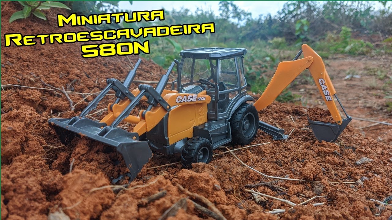 Miniatura Retroescavadeira 580N - (Unboxing) - Charmosa Miniaturas