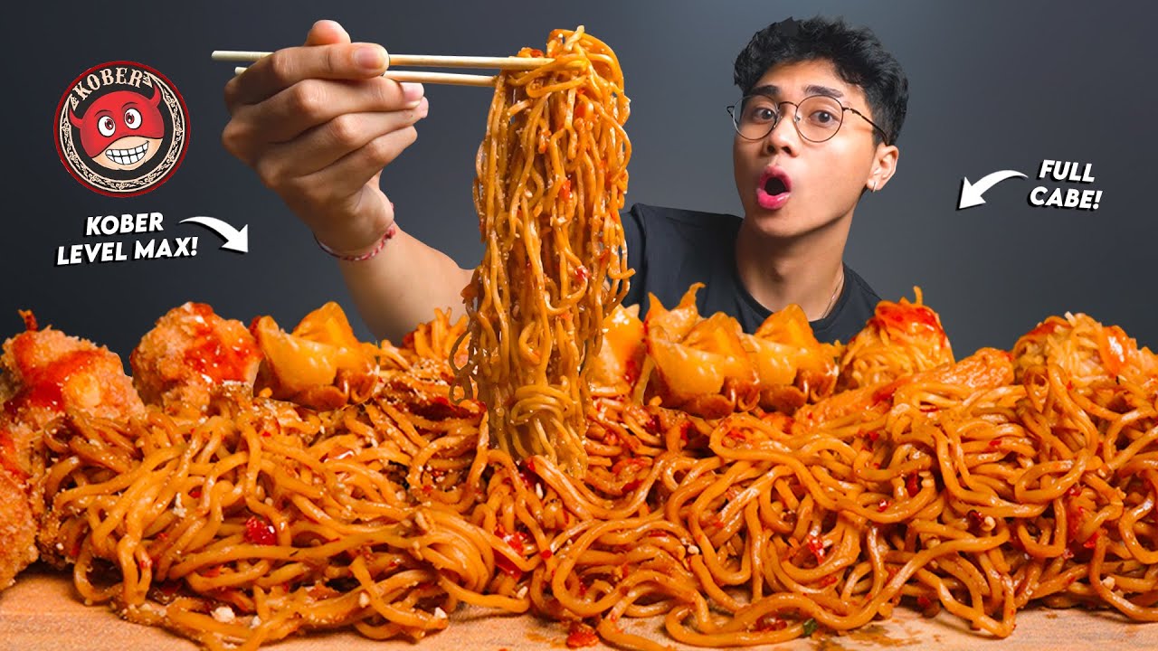 NANGISS!! MUKBANG MIE KOBER VIRAL LEVEL TERTINGGI!! BIBIR DOWER!!🥵