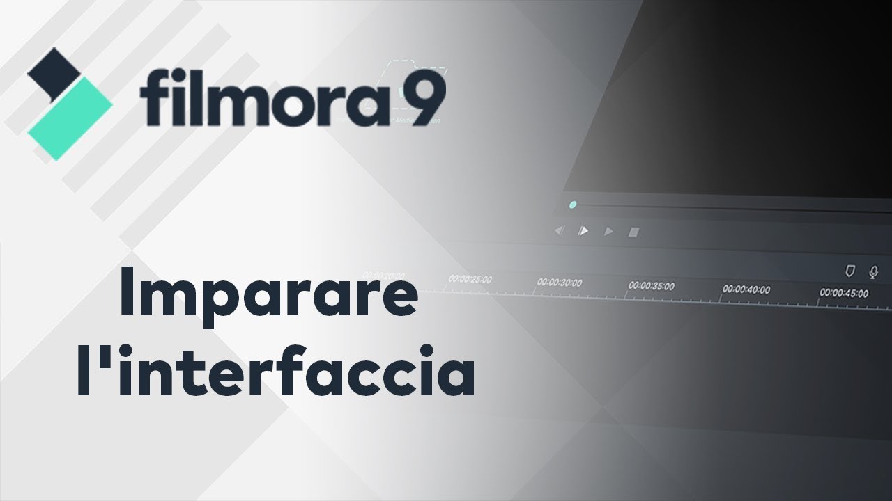 Filmora9 Tutorial - 01 Impara l'interfaccia