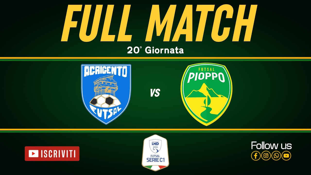 FULL MATCH - Agrigento Futsal - Pioppo Futsal SERIE C1 25/26 - 20°Gior. - #sports #futsal #shorts