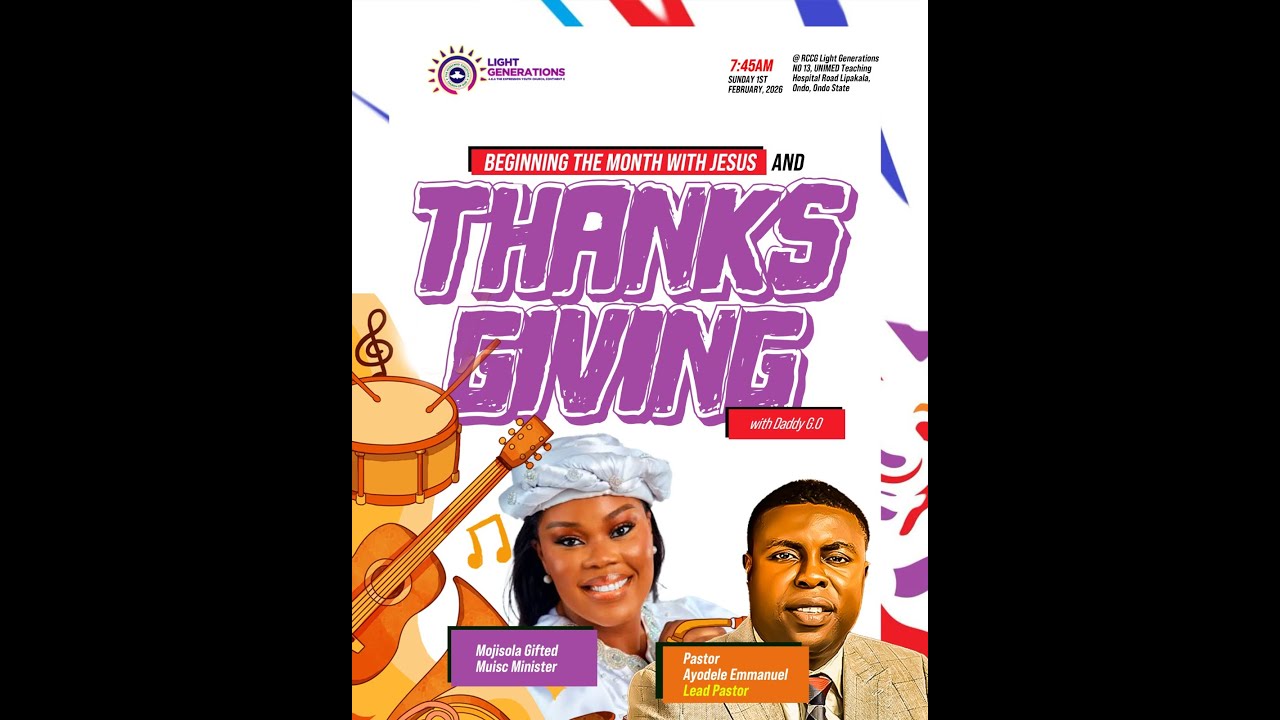 BEGINNING THE MONTH WITH JESUS & FEBRUARY THANKSGIVING SERVICE WITH DADDY G.O || 01-02-2026