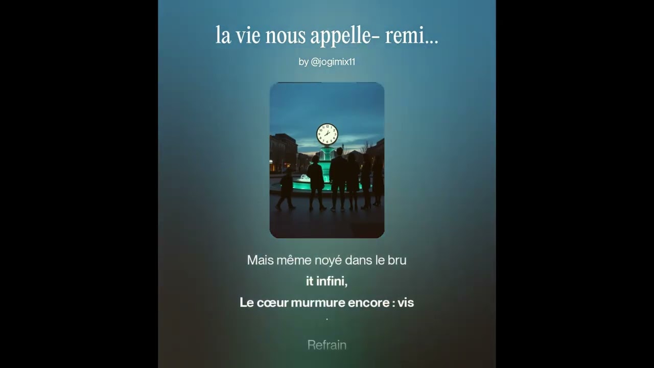 La vie nous appelle remix