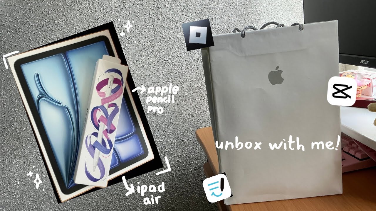 BACK TO SCHOOL UNBOXING 📚🎓| iPad Air M2 2024 + Apple Pencil Pro