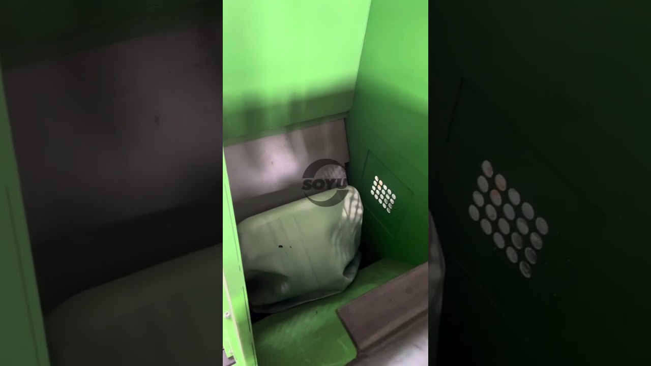 IBC Shredding System/IBC Tank Shredding/IBC Tote Recycle/Plastic Barrel Shredder #shredder