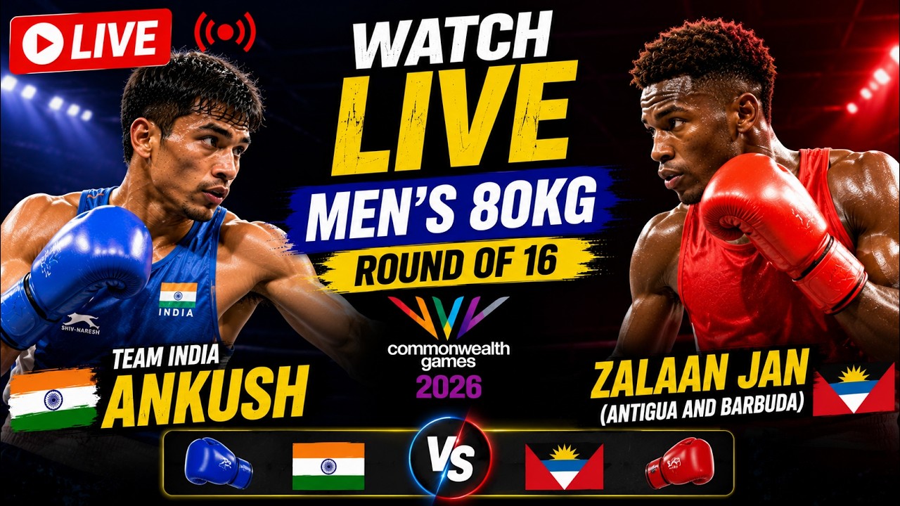 Watch LIVE: Men's 80kg Round of 16 | Commonwealth Games 2026