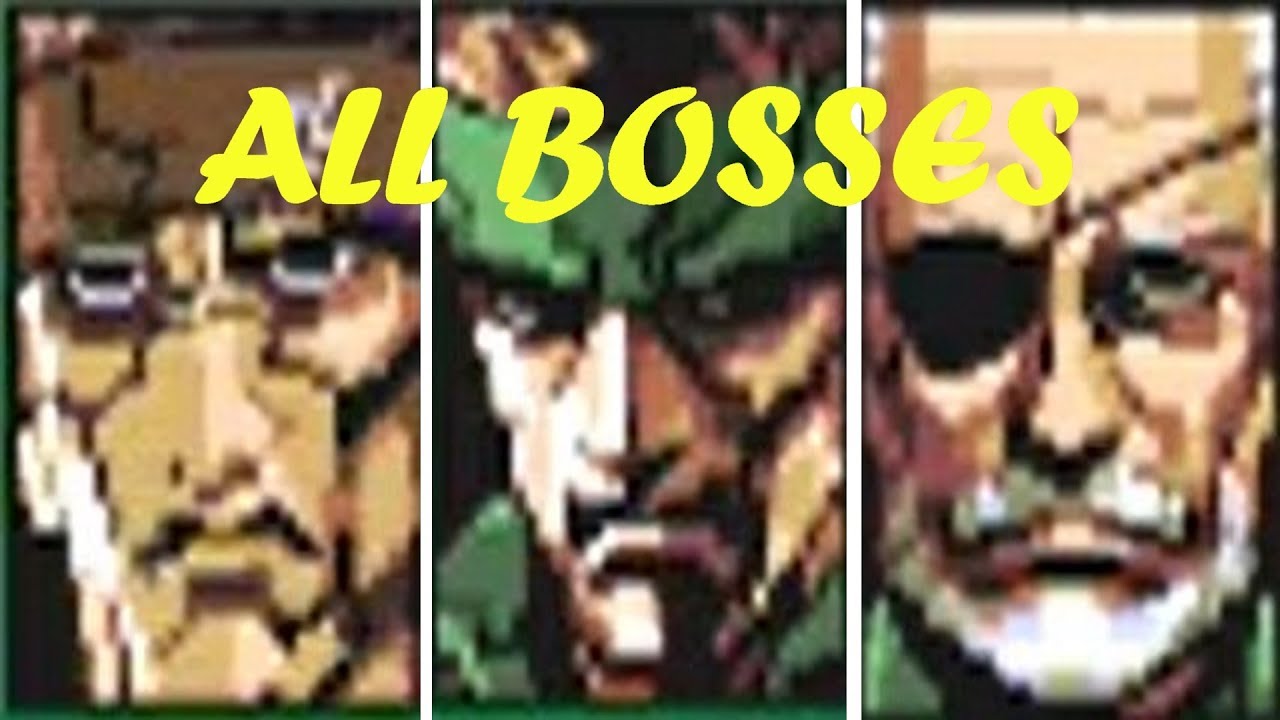 Metal Gear 2: Solid Snake (MSX2): All Bosses
