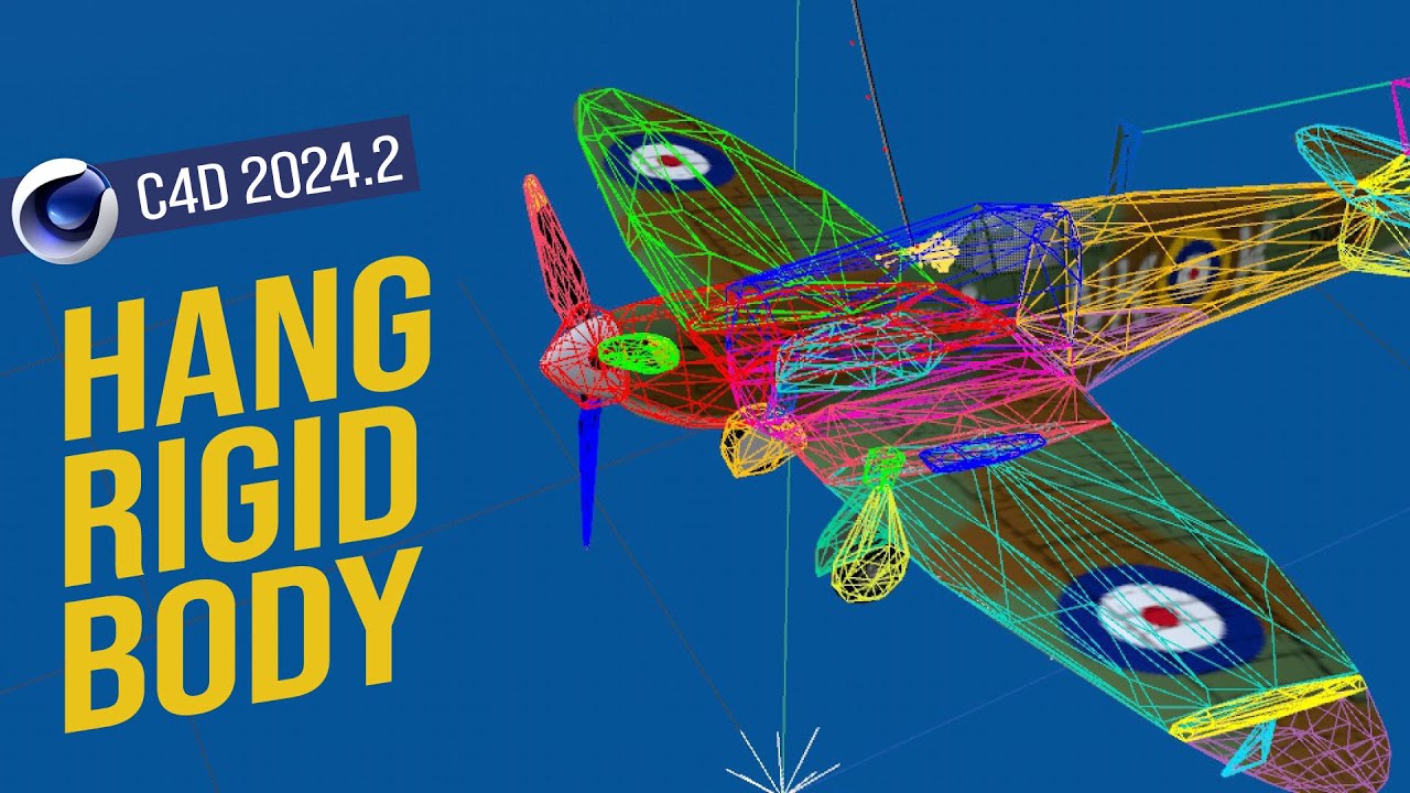 Hanging Rigid Body in Cinema 4D 2024.2