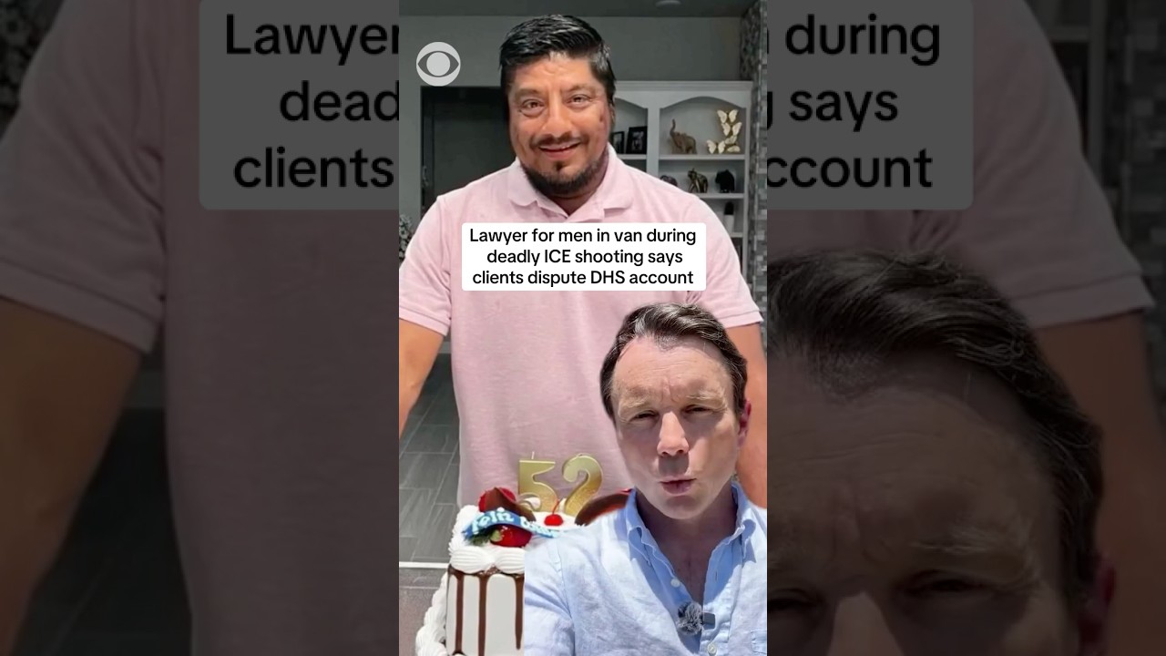 Lawyer for men in van during deadly ICE shooting says clients dispute DHS account #shorts