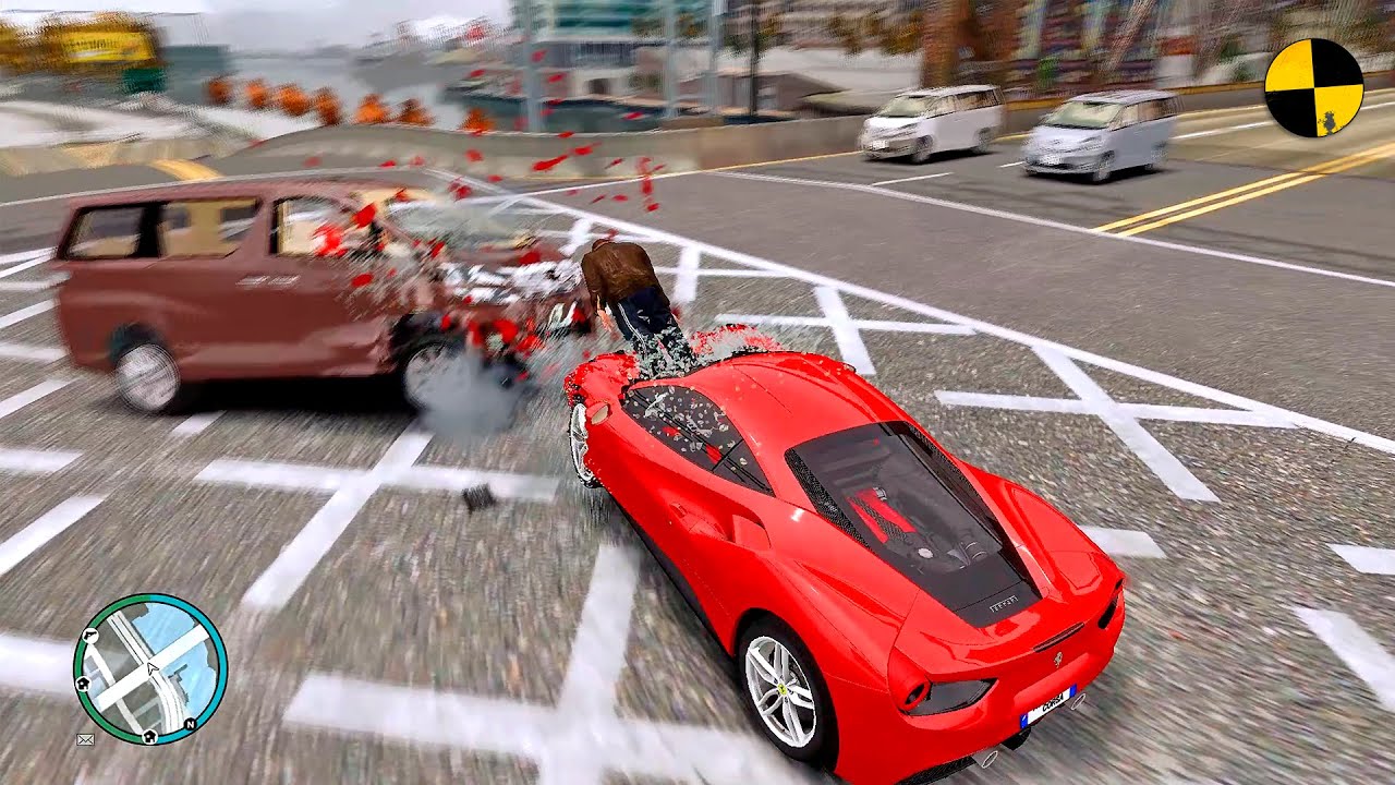GTA 4 Crash Testing Real Car Mods Ep.401