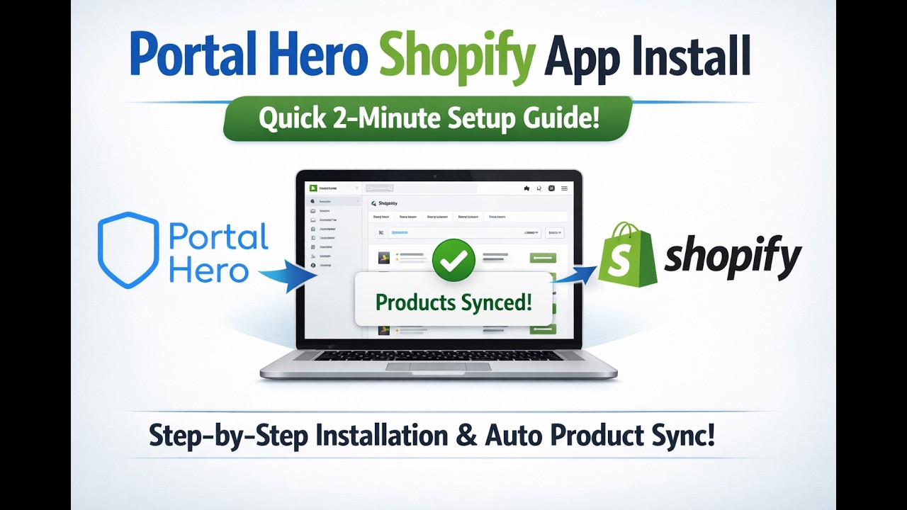 Portal Hero Shopify app install