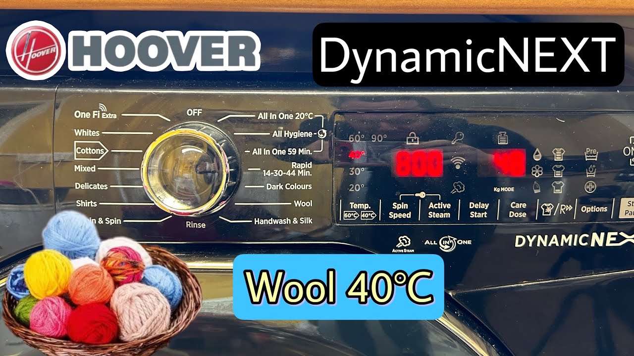Hoover DynamicNEXT DWOAD610AH7FB-80 - Wool 40ºC