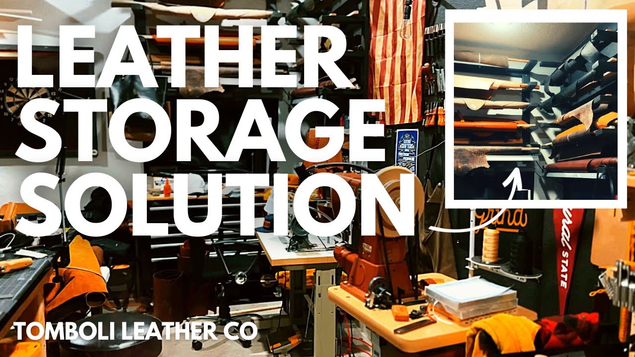 Leather Storage Solution | How To Store Leather Hides | Leather Shop Update
