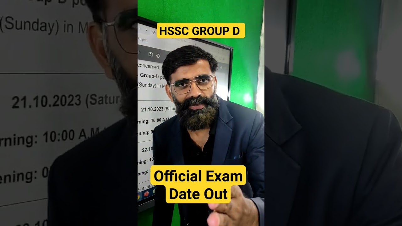 HSSC Group D Official Exam Date Out #haryanaadda247 #hssccet #groupdexam #groupd #hsscgroupd