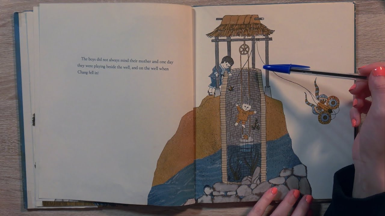 ASMR Flicking Through a Book, Tracing & Whispering