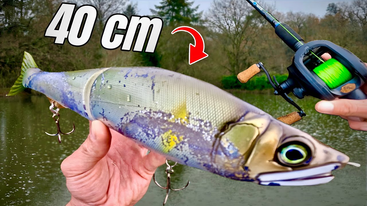 UN LEURRE GEANT pour pêcher le plus GROS POISSON de l’étang !!