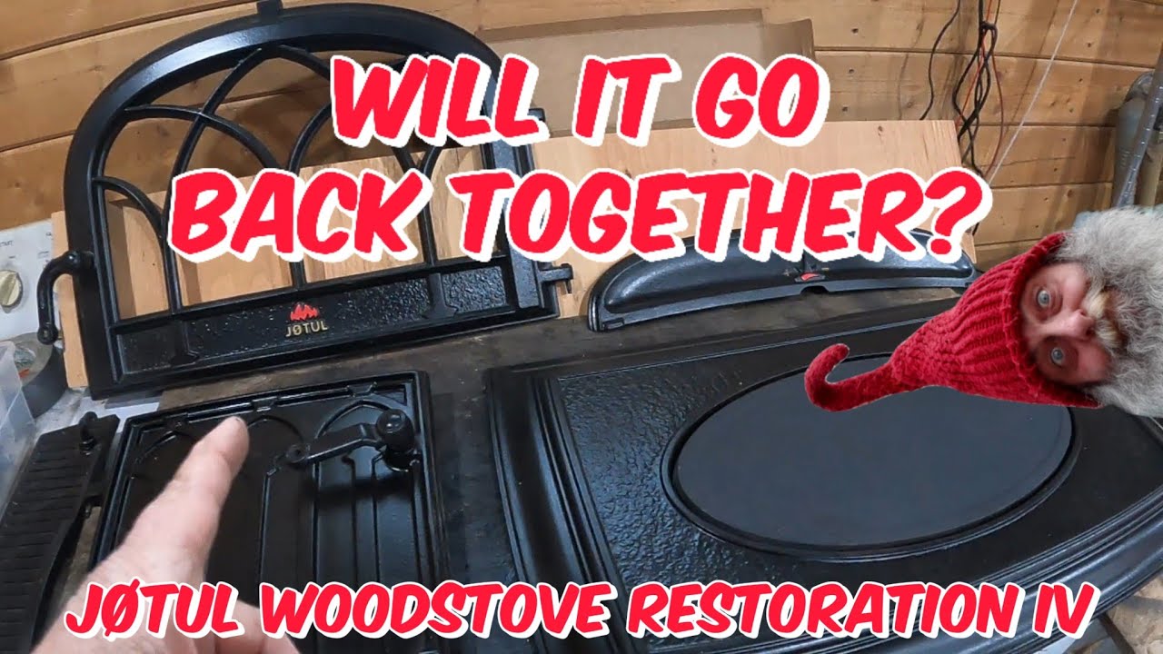 Jøtul F 500 wood stove restoration pt4 Reassemble & First Burn #alaska #thegnomestead
