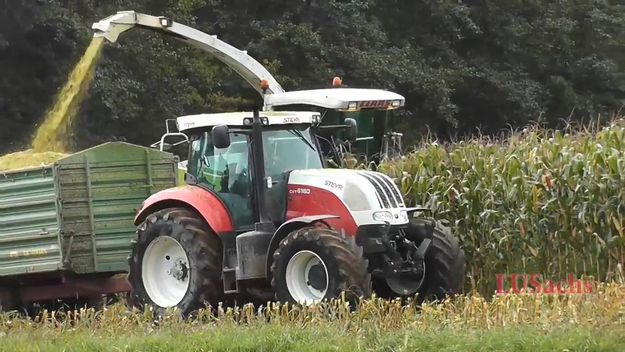 Maishäckseln 2k16 mit Steyr CVT und Claas Jaguar [DJI, GoPro]